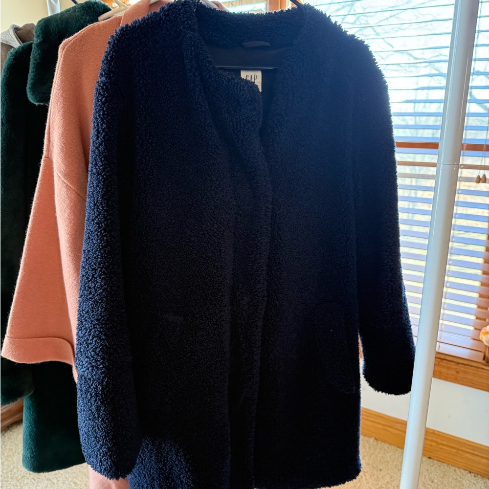 GAP Dark Blue Teddy Jacket